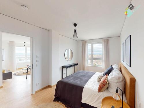 Foto - Jetzt einziehen: 2-Zimmer-Wohnung mit Einbauküche im neuen Hochpunkt von München