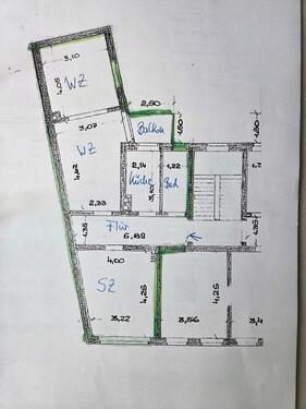 Foto - Zweiraum-Wohnung in Nordhausen - 533,00&nbsp;EUR Kaltmiete, ca.&nbsp; 60,00&nbsp;m&sup2;