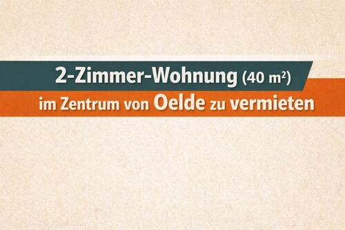 Foto - 2-Zimmer-Wohnung (40 m²) im Zentrum von Oelde zu vermieten