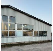 Werkstatt Halle 130 m² –Starkstrom – Rolltor – Olfen