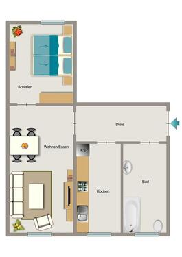 Foto - 2 Zimmer Etagenwohnung zur Miete in Essen