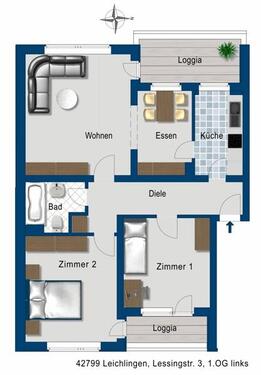 Foto - 3.5 Zimmer Etagenwohnung zur Miete in Leichlingen (Rheinland)