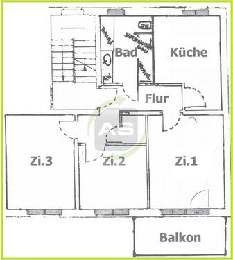 Foto - 3 Zimmer Etagenwohnung zur Miete in Meerane