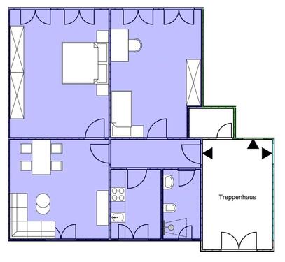 Foto - 3 - Zimmer Wohnung ca 70 qm Fredelsloh Moringen Tönnieshof