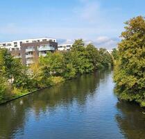 Moderne, neuwertige 3-Zimmer-Wohnung mit Westterrasse am Kanal - Hamburg Billwerder