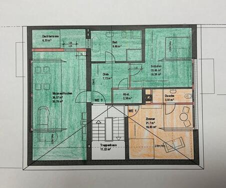 Foto - Erstbezug nach Kernsanierung - 1.080,00&nbsp;EUR Kaltmiete, ca.&nbsp; 75,00&nbsp;m&sup2;