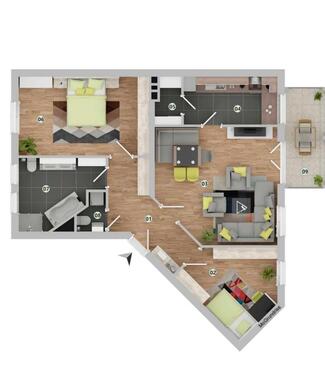 Foto - 3 Zimmer Etagenwohnung in Neutraubling