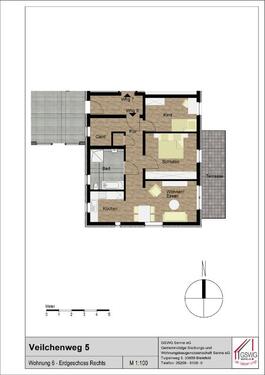 Foto - Erdgeschoßwohnung in Bielefeld zur Miete