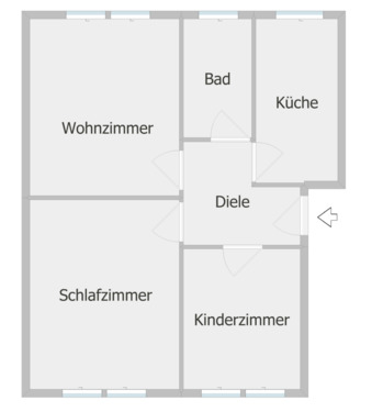 Foto - ~ Ruhige und familienfreundliche 3-Raum-Wohnung für Individualisten zum selber renovieren~