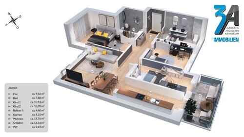 Foto - 4 Zimmer Etagenwohnung zur Miete in Halle (Saale)