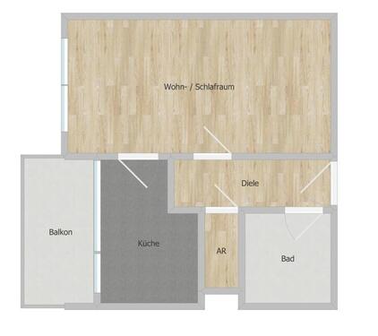 Foto - ~~ Tolles 1-Raum-Apartment mit Balkon im Erdgeschoss ~~