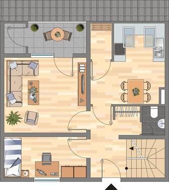 Foto - Charmante 3-Zimmer Maisonette-Wohnung mit Bodenheizung - ab sofort Verfügbar..