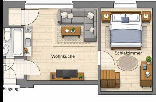 Foto - 2 Zimmer Wohnung in Wassertrüdingen zu vermieten