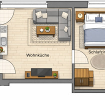 2 Zimmer Wohnung in Wassertrüdingen zu vermieten