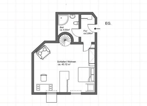 Foto - 3 Zimmer Maisonettenwohnung zum Kaufen in München