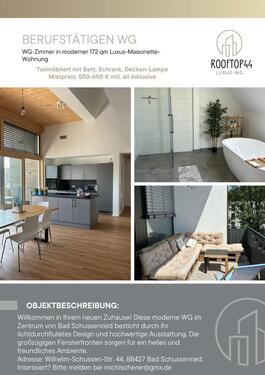 Foto - 1 Zimmer Etagenwohnung zur Miete in Bad Schussenried