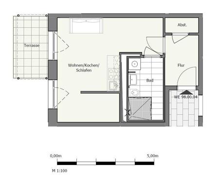 Foto - 1 Zimmer Erdgeschoßwohnung zur Miete in Berlin