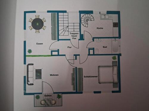 Foto - 3 Zimmerwohnung mit Balkon - 1.250,00 EUR Kaltmiete,