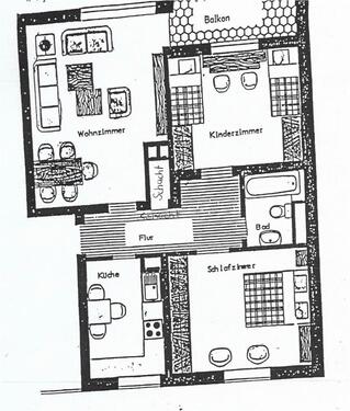 Foto - 3-Zimmer Wohnung mit Balkon in Hannover