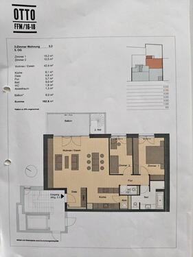 Foto - Zentrale 3 Zimmer Wohnung mit Penthousecharakter