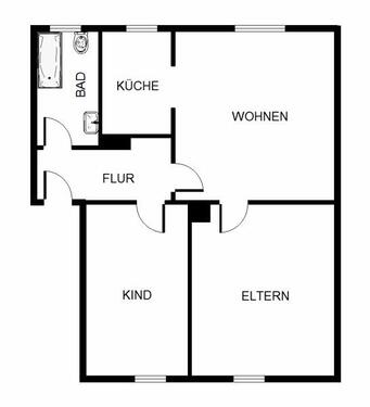 Foto - Etagenwohnung zur Miete in Essen