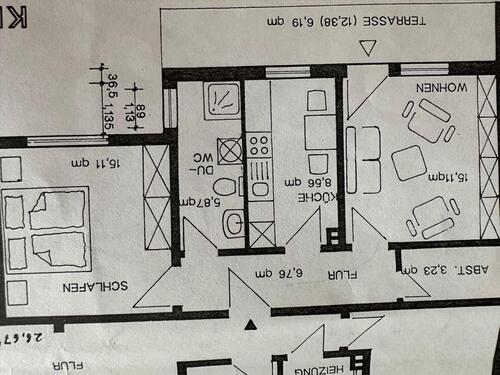 Foto - 2 Zimmer Terrassenwohnung in Warburg