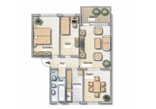 Foto - Erstbezug: schöne 4 Zi ETW in BAD Lichtental nahe Allee