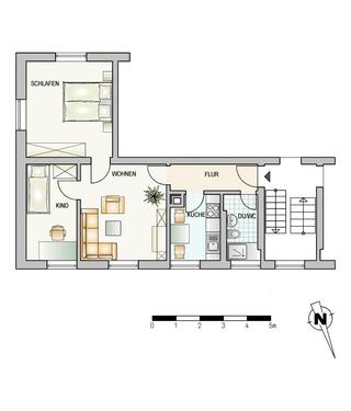 Foto - 3 Zimmer Etagenwohnung in Ulm