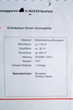 Foto - 5 Zimmer Bungalow zum Kaufen in Seefeld