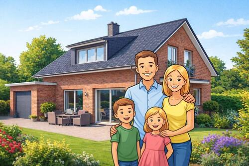 Foto - Gepflegtes Einfamilienhaus mit großem Garten & Garage zum 01.05.