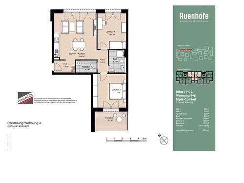Foto - Etagenwohnung zur Miete in Pinneberg