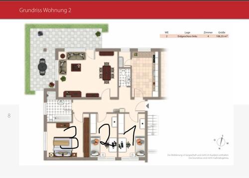 Foto - 5 Zimmer Terrassenwohnung in Reiskirchen