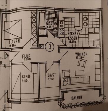 Foto - Wohnung zur Miete - 837,00&nbsp;EUR Kaltmiete, ca.&nbsp; 88,00&nbsp;m&sup2;