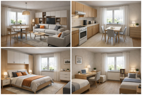 Foto - Stilvolle 4-Zi. Wohnung (80 m²) möbliert 