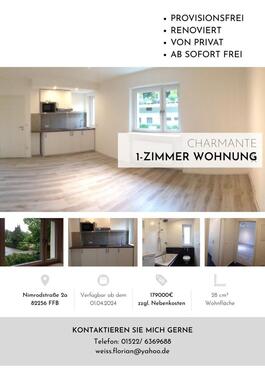 Foto - Renovierte, freie 1-Zimmer Wohnung, Appartment, Fürstenfeldbruck