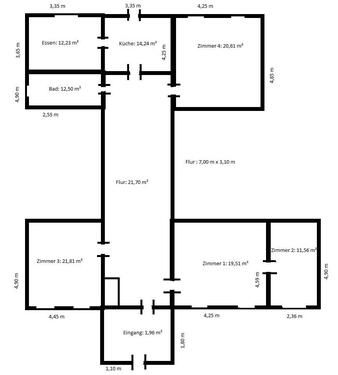 Foto - 5 Zimmer Erdgeschoßwohnung zur Miete in Wagenfeld