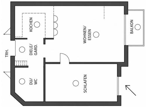 Foto - Gepflegte 2-Zimmer-Wohnung in 72631 Aichtal