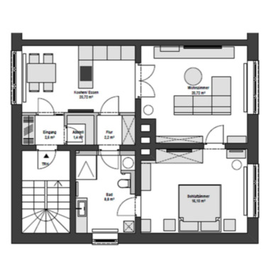 Foto - Modern sanierte 2-Raum-Wohnung Erstbezug nach Renovierung