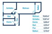 Foto - Etagenwohnung zur Miete in Reichenbach im Vogtland