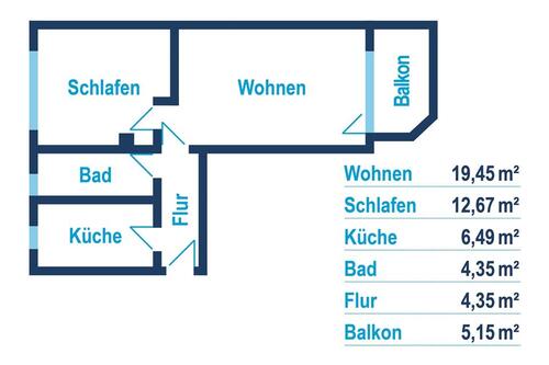 Foto - Etagenwohnung zur Miete in Reichenbach im Vogtland