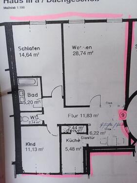 Foto - 3 Zimmer Etagenwohnung in Huy