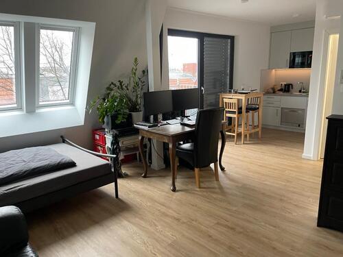 Foto - Stilvolle 1-Zimmer-DG-Wohnung (Neubau 2025) mit Balkon – FHain