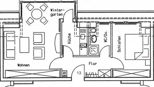 Foto - 2 Zimmer Wohnung im DG in der Nähe sämtlicher Kliniken