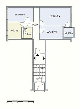 Foto - 3 Zimmer Etagenwohnung zur Miete in Neubrandenburg