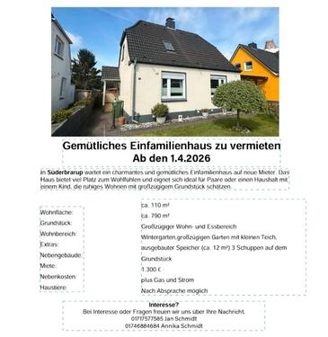 Foto - Wohnhaus zu vermieten - 1.150,00&nbsp;EUR Kaltmiete, ca.&nbsp; 107,00&nbsp;m&sup2;