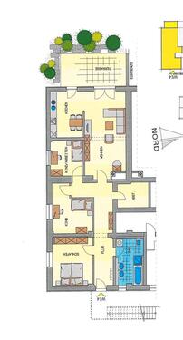 Foto - Große Erdgeschoss 4 Raum Wohnung mit Terrasse in Stollberg