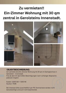 Foto - 1-Zimmer Wohnung im Dachgeschoss