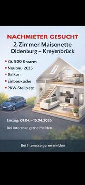 Foto - 2 Zimmer Maisonettewohnung in Oldenburg Kreyenbrück