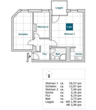 Foto - Etagenwohnung zur Miete in Dresden
