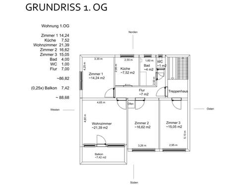 Foto - 4 Zimmer - Wohnung, Gerlingen - Gehenbühl, 89qm